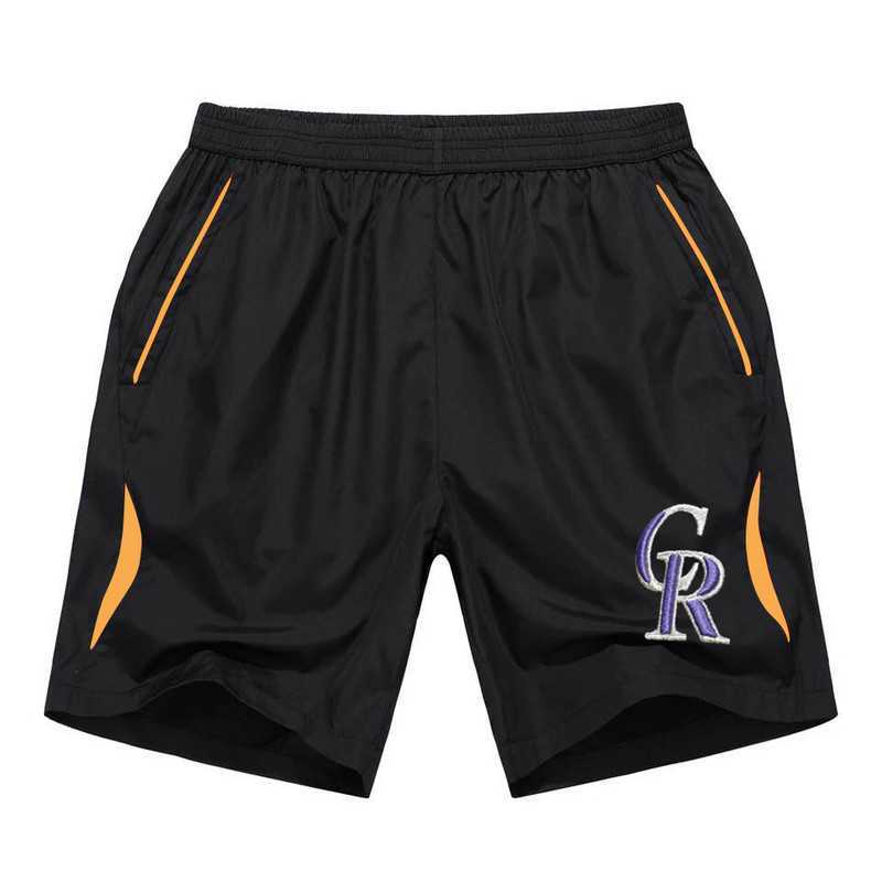 Men's Colorado Rockies Black Gold Stripe MLB Shorts,We sell and wholesale Men's Colorado Rockies Black Gold Stripe MLB Shorts on line form chian!
